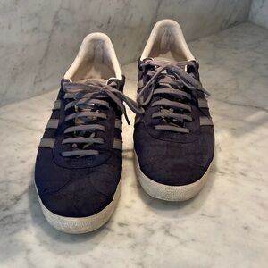 Adidas Custom Gazelle Men’s 11.5 Dark Blue and Gray Sneakers